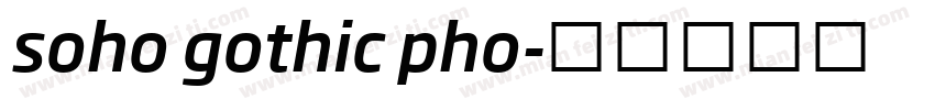 soho gothic pho字体转换